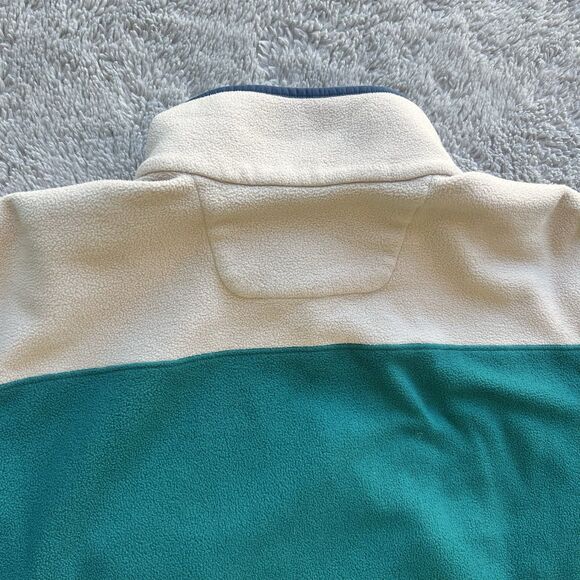 The North Face Men’s Glacier Alpine Fleece Zip Jacket Color Block Teal Blue XL - Picture 9 of 9